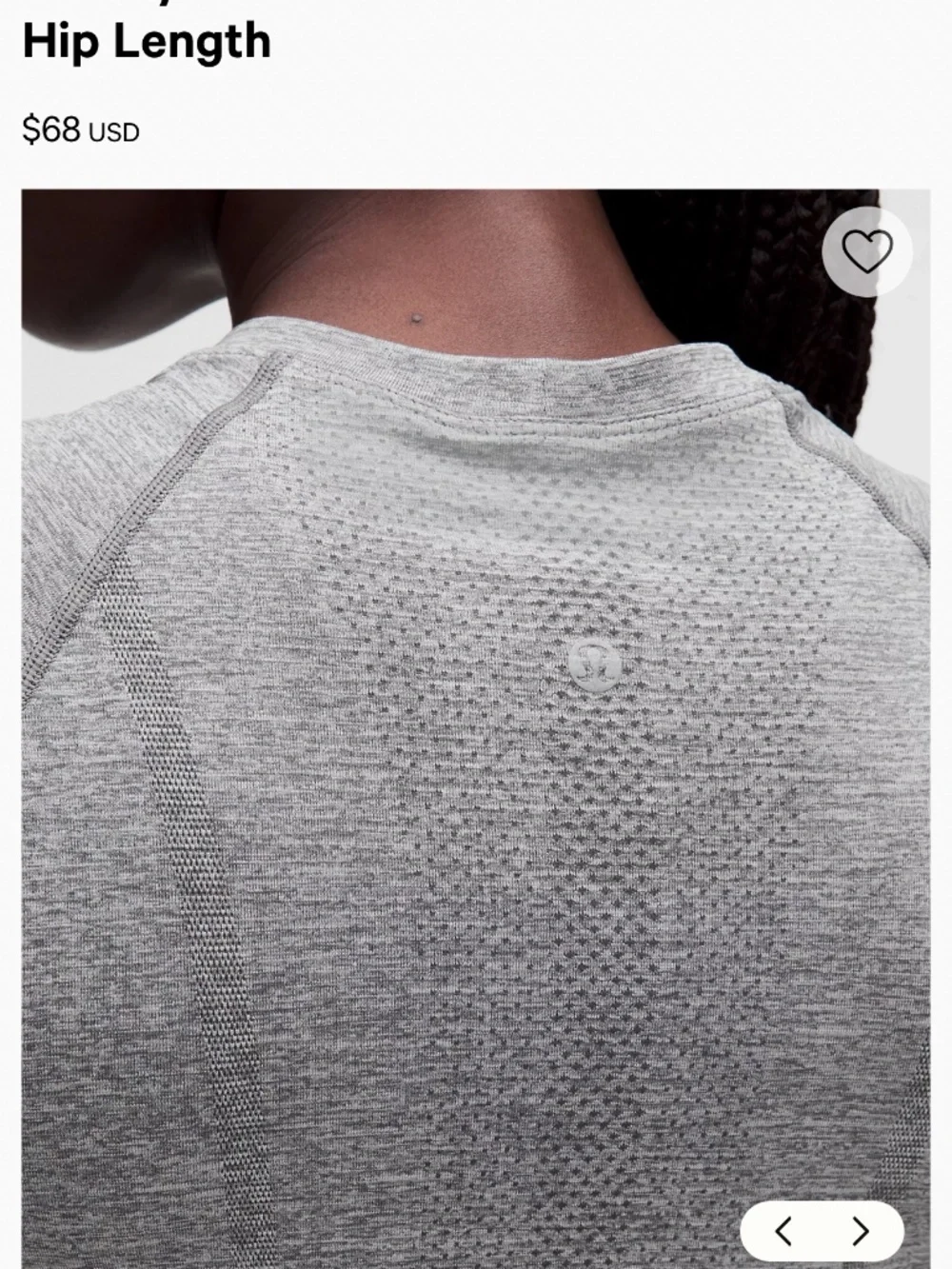 Lululemon Swiftly Tech Short Sleeve 2.0 Size 14 Gray